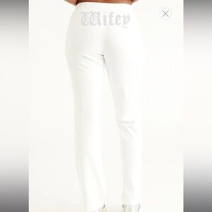 Juicy Couture White Straight Leg Pants - Wifey